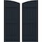 Ekena Millwork Americraft 6-Board (3 Batten) Wood Joined Board-n-Batten Shutters w/Ellipt Top, ARW401BE621X77OBH, PR ARW401BE621X77OBH - alternate 1